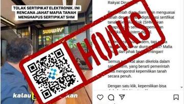 Hoaks Sertifikat Hak Milik Akan Dihapuskan