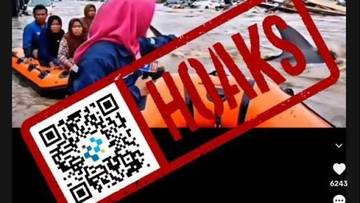 Hoaks Video Hiu Berenang saat Banjir Bandang Sumbar