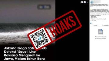 Hoaks Peringatan BMKG Tentang Badai Squall Line Jabodetabek