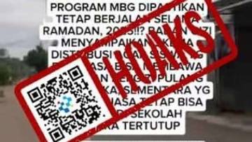 Hoaks Program MBG Dihentikan saat Bulan Ramadan
