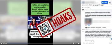 Hoaks PN Surakarta Tegaskan Ijazah Jokowi Palsu