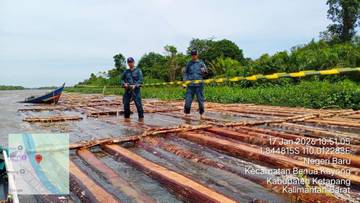 Gakkum Kehutanan Bongkar Peredaran Kayu Ilegal di Ketapang