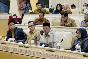 Menteri ATR/BPN Laporkan Progres Revisi RTR Terdampak Bencana
