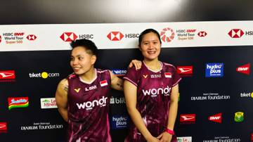 Sorakan Penggemar Warnai Laju Apriyani/Lanny ke Perempatfinal