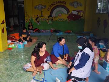 Puskesmas Tanah Abang Layani Posko Pengungsian Karet Tengsin
