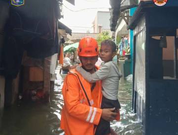 Banjir Jakarta Mulai Surut, Tersisa 51 RT Tergenang