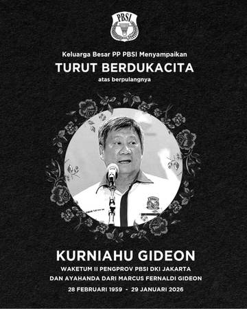 Ayah Mantan Pebulu Tangkis Marcus Gideon, Tutup Usia