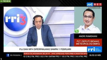 BMKG Waspadai Hujan Lebat Jabodetabek hingga Awal Februari