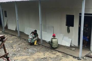 Pembangunan Huntara Korban Bencana Sumbar Terus Dipercepat