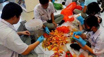 SMAK PENABUR Kota Tangerang Ubah Sampah Organik Jadi Eco Enzyme