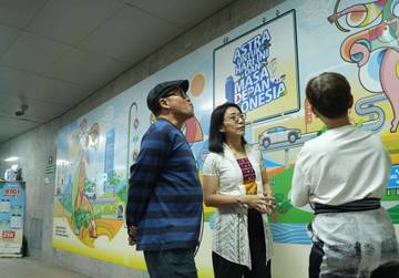 Dukung Industri Kreatif, Stasiun MRT Setiabudi Astra Dipercantik