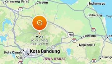 Gempa Magnitudo 2,8 Landa Selatan Kabupaten Subang