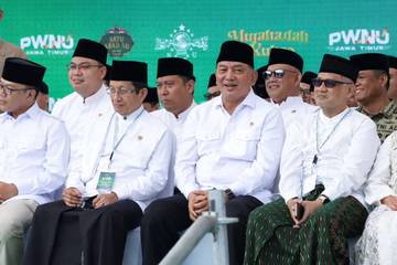 Menhan Dampingi Presiden dalam Mujahadah Satu Abad NU