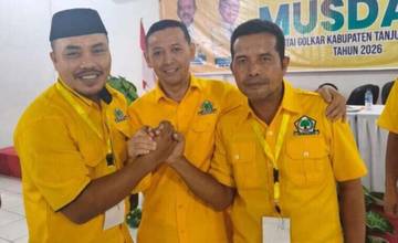Aklamasi, Muslimin Tanja Terpilih Jadi Ketua Golkar Tanjabtim
