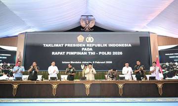 Menhan Menghadiri Rapim TNI-Polri 2026