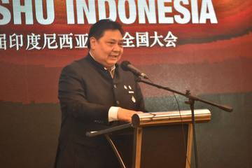 Airlangga Hartarto Kembali Pimpin PB Wushu Indonesia