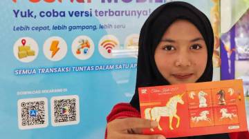 Pos Indonesia Terbitkan Prangko Imlek Tahun Kuda 2577