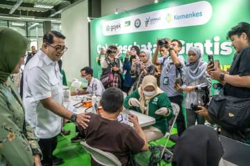 Presiden Dorong Cek Kesehatan Gratis Mitra Ojol Nasional