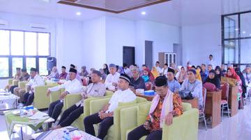 Calon Jamaah Haji Natuna Ikuti Manasik Haji Tingkat Kecamatan 