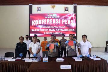 Polres Natuna Ungkap Dua Kasus Peredaran Sabu