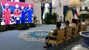 Presiden Prabowo Resmikan Produksi Migas Natuna Selatan