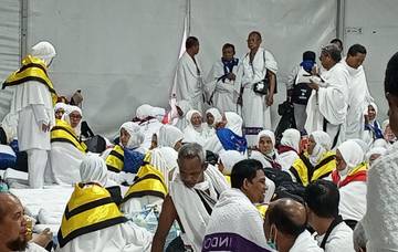 Jamaah Haji Natuna Tiba di Tenda Arafah