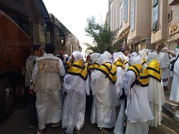 Jamaah Natuna Mulai Bergerak ke Arafah