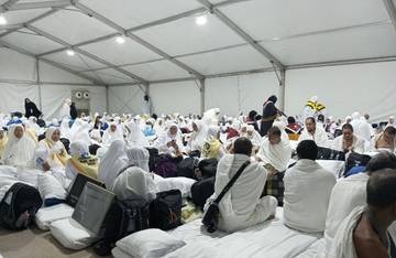 JCH Natuna Tiba di Tenda Arafah dengan Selamat