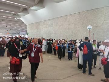 Jemaah Haji Natuna Lanjutkan Pelontaran Jumrah di Mina