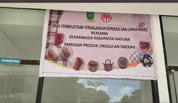 Disprindagkopum Natuna Gelar Bazar UMKM di Serasan