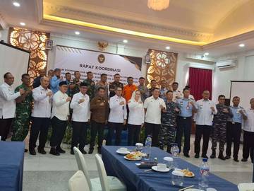 Tim Kemenko Polkam Gelar Rakor di Natuna   