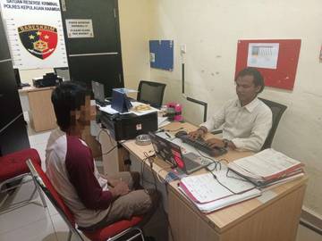 Satreskrim Polres Anambas Amankan Pelaku Pencurian 