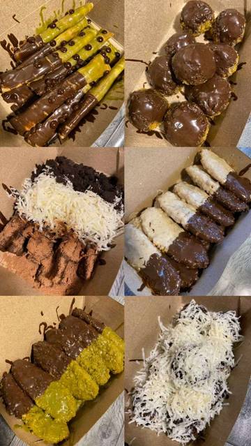 Cemilan Pisang di Jadikan Rupiah
