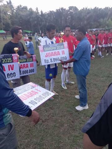 Pospan 2 Juara 1 Turnamen Sepak Bola Serasan