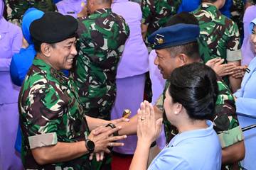 Danlanud RSA Natuna Resmi Menyandang Pangkat Marsekal Pertama