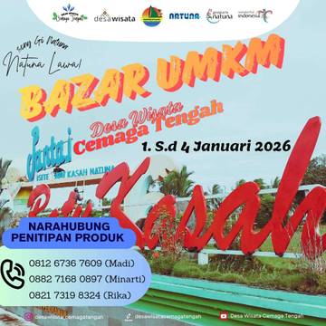 Pokdarwis Batu Kasah Gelar Bazar UMKM Tahun Baru