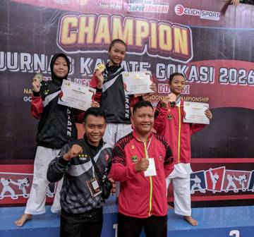Siswi Natuna Raih Emas Kejurnas Karate Gokasi