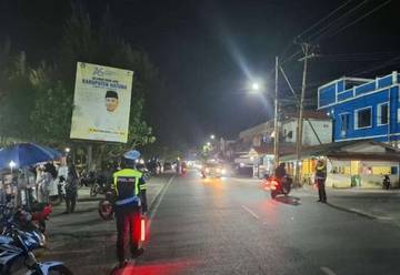 Satlantas Polres Natuna Gelar Patroli Blue Light