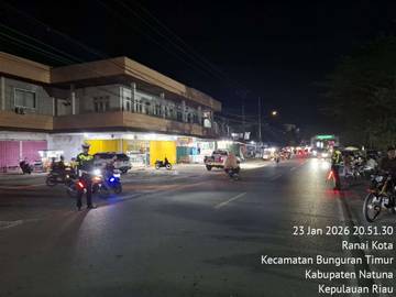 Satlantas Polres Natuna Intensifkan Patroli Blue Light