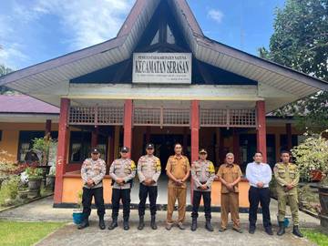 Kapolsek Serasan Perkuat Sinergitas Ke Forkopimcam