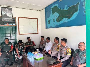 Kapolsek Serasan Sambangi Instansi Perkuat Sinergitas Forkopimcam