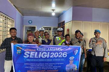 Polantas Menyapa Rangkul Ojek Wujudkan Lalu Lintas Aman
