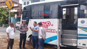 Satlantas Polres Natuna Cek Kesiapan Angkutan Umum