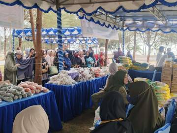 Polres Natuna Bersama Pemda Gelar Gerakan Pangan Murah