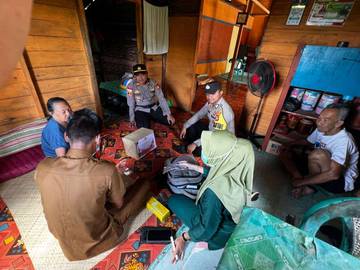Kapolres Natuna Melalui Polsek-Serasan Gelar Bansos dan Bakti-Kesehatan