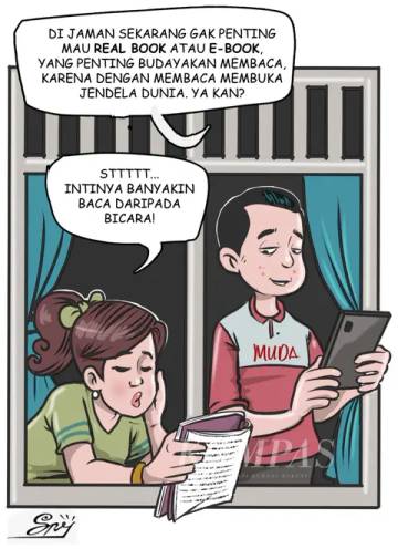 Hobi Membaca Buku Fisik di Era E-Book