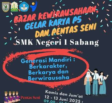 Bazar dan Pentas Seni, Ciptakan Generasi Mandiri Berwirausaha