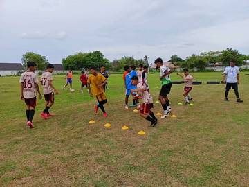 Pemain POPDA Sabang Fokus Latihan Fisik