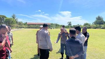 Kapolres Sabang Tinjau Lapangan Jelang Iboih FC Cup 