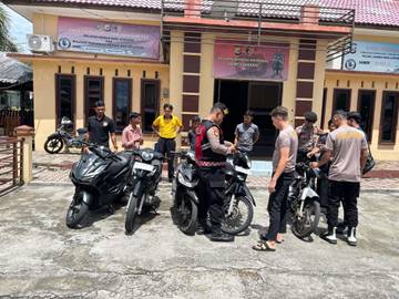 Polres Sabang Amankan Enam Motor Balap Liar 